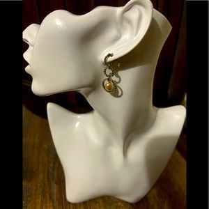 Gold Plated Pearl Ear Rings